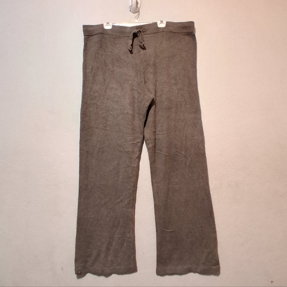 Barefoot Dream Cozychic Lite Wide Leg Sweatpant Sz2X Dusty Olive Sport Wear Yoga
